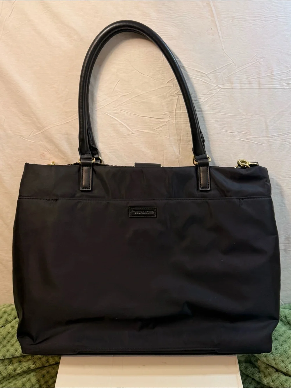 Wenger Black Tote/Laptop Bag with Gold Hardware